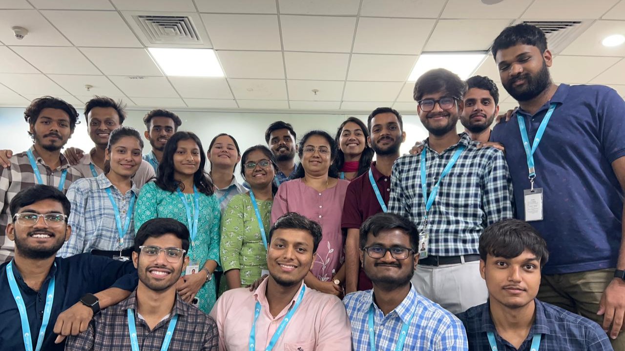 Ashwanth at Cognizant Internship